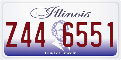 IL license plate Z446551