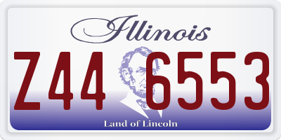 IL license plate Z446553