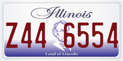IL license plate Z446554
