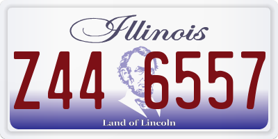 IL license plate Z446557