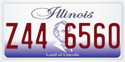 IL license plate Z446560