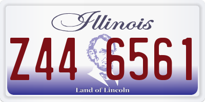 IL license plate Z446561