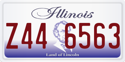 IL license plate Z446563