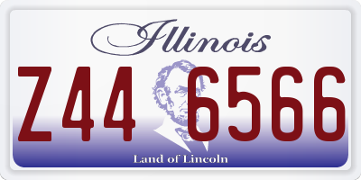 IL license plate Z446566