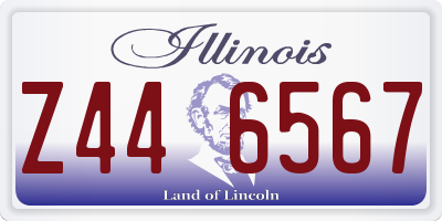 IL license plate Z446567