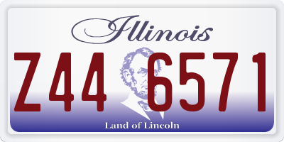 IL license plate Z446571