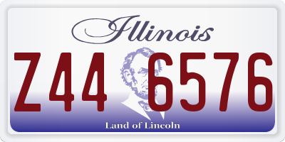 IL license plate Z446576