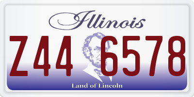 IL license plate Z446578