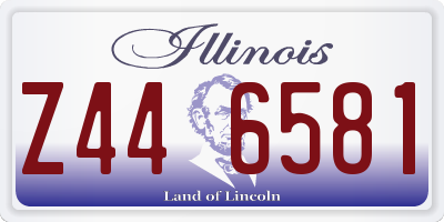 IL license plate Z446581