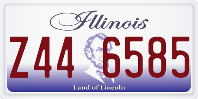 IL license plate Z446585