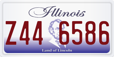 IL license plate Z446586
