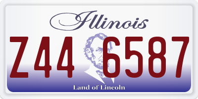 IL license plate Z446587