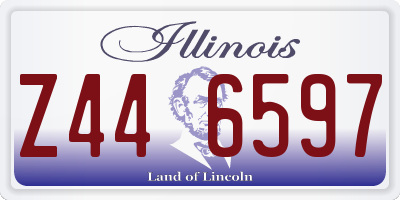 IL license plate Z446597
