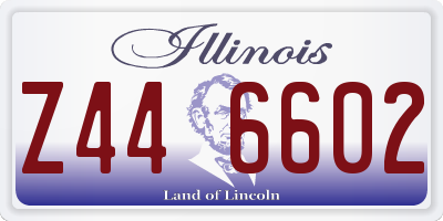 IL license plate Z446602