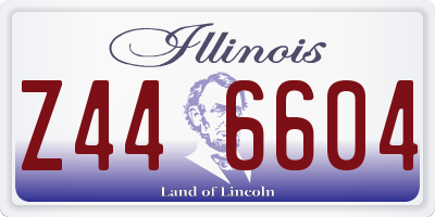 IL license plate Z446604