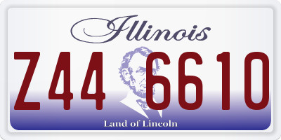 IL license plate Z446610