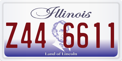 IL license plate Z446611