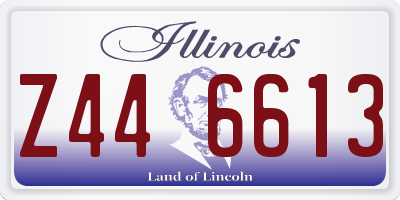 IL license plate Z446613