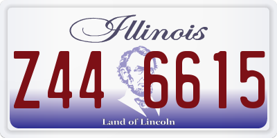 IL license plate Z446615