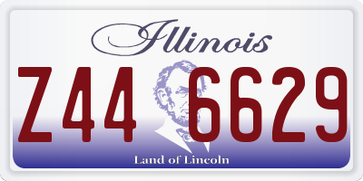 IL license plate Z446629