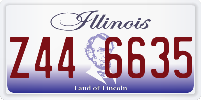 IL license plate Z446635