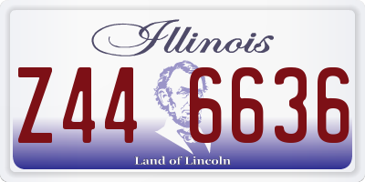 IL license plate Z446636