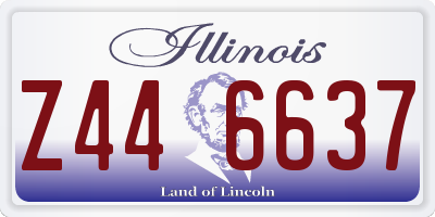 IL license plate Z446637