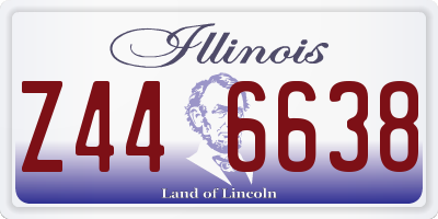 IL license plate Z446638