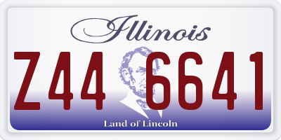 IL license plate Z446641