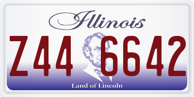IL license plate Z446642