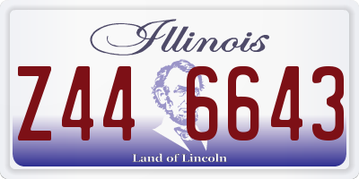 IL license plate Z446643
