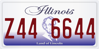 IL license plate Z446644