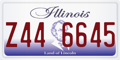 IL license plate Z446645