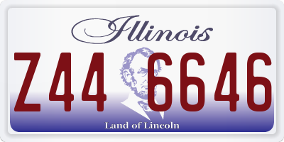 IL license plate Z446646