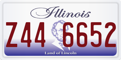 IL license plate Z446652