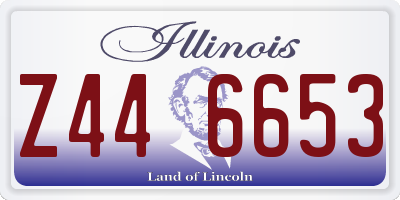 IL license plate Z446653
