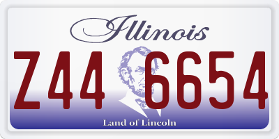 IL license plate Z446654