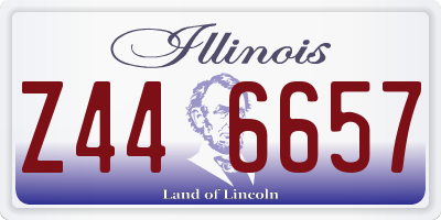 IL license plate Z446657