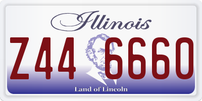 IL license plate Z446660