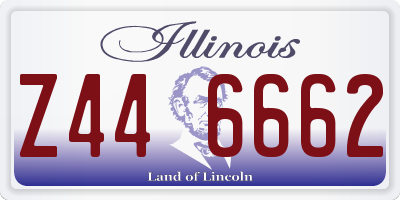 IL license plate Z446662