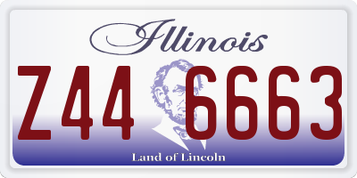 IL license plate Z446663