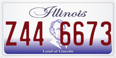 IL license plate Z446673
