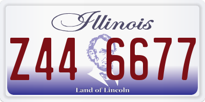IL license plate Z446677