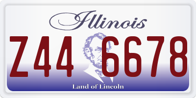 IL license plate Z446678