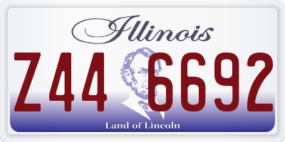 IL license plate Z446692