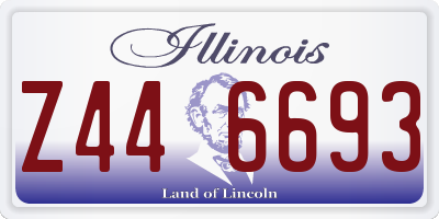 IL license plate Z446693