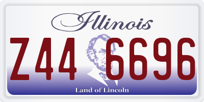 IL license plate Z446696