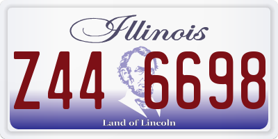 IL license plate Z446698