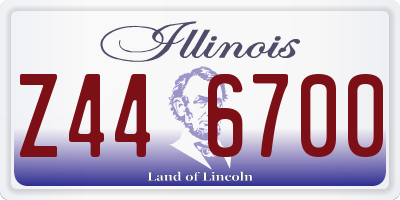 IL license plate Z446700