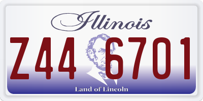 IL license plate Z446701